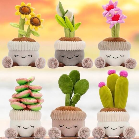 Succulent: Aeonium “kiwi” Succulent Plant Stuffed Plush 🪴 RUSS Greenhouse - Picture 3 of 5